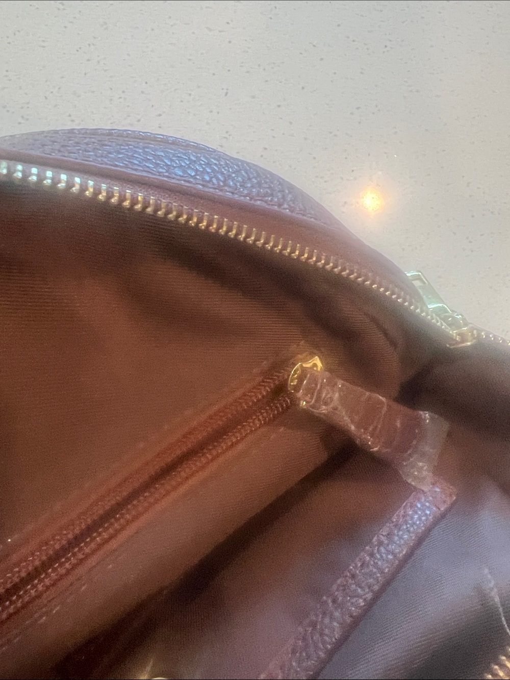 Mini Studded Leather Backpack in Deep Brown - Picture 5 of 5